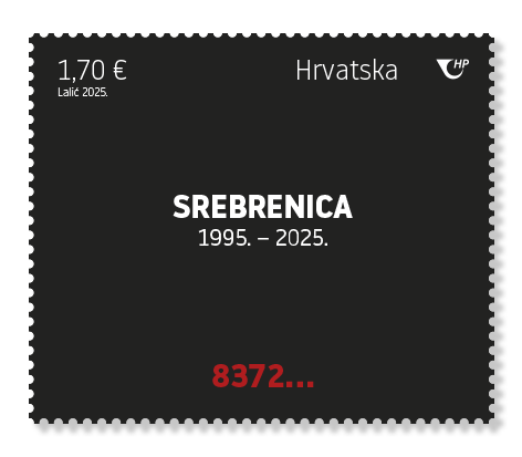 Poštanska marka povodom 30. obljetnice genocida u Srebrenici 
