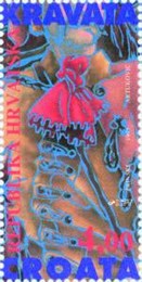 KRAVATA - CROATA - RUBAC HRVATSKOG VOJNIKA (blok) 