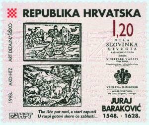 ISTAKNUTA PERA HRVATSKE KNJIŽEVNOSTI - 450. OBLJETNICA ROĐENJA  JURJA BARAKOVIĆA