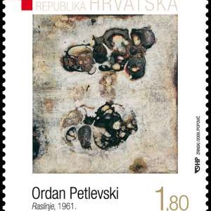 Ordan Petlevski, Raslinje, 1961., ulje na platnu, Moderna galerija u Zagrebu 