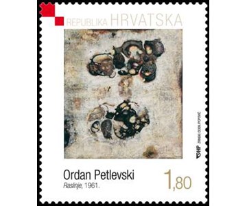 Ordan Petlevski, Raslinje, 1961., ulje na platnu, Moderna galerija u Zagrebu 