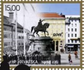 3. nagrada u kategoriji najboljeg ofsetnog otiska marke u 2016. godini - prigodni blok „150. obljetnica postavljanja spomenika banu Jelačiću“ - Međunarodno filatelističko natjecanje „NexoFil“, Španjolska