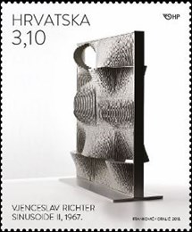 MODERNA ARHITEKTURA I DIZAJN - VJENCESLAV RICHTER,Sinusoide II, 1967., aluminij 
