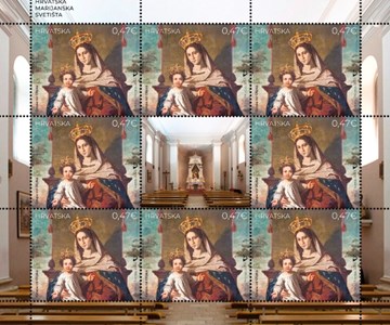 HRVATSKA MARIJANSKA SVETIŠTA, Giuliano Zasso: Gospa s Djetetom na prijestolju, oltarna slika