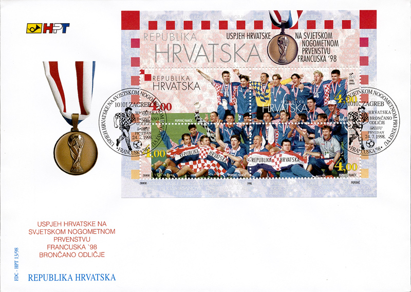 USPJEH HRVATSKE NA SVJETSKOM NOGOMETNOM PRVENSTVU - FRANCUSKA ’98.
