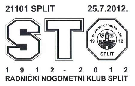 1912 - 2012 RADNIČKI NOGOMETNI KLUB SPLIT