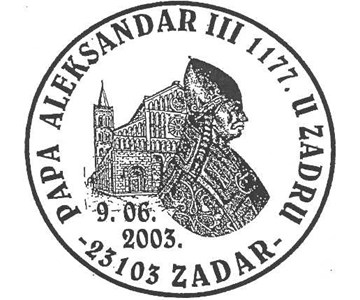PAPA ALEKSANDAR III 1177. U ZADRU