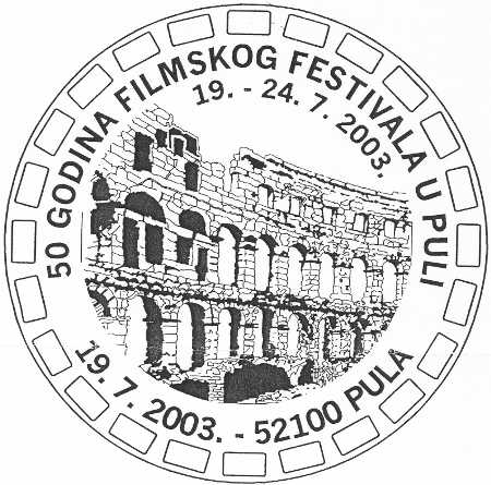 50 GODINA FILMSKOG FESTIVALA U PULI 19. - 24.07.2003.