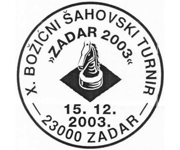 BOŽIĆNI ŠAHOVSKI TURNIR "ZADAR 2003"