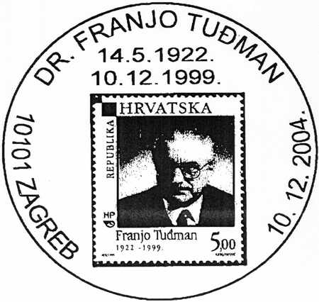 DR. FRANJO TUĐMAN 14.5.2004 - 10.12.1999.