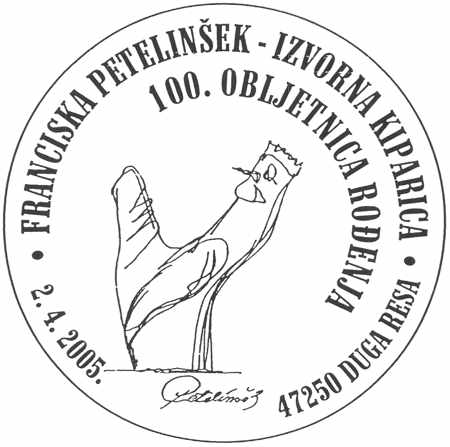 FRANCISKA PETELINŠEK - IZVORNA KIPARICA - 100. OBLJETNICA ROĐENJA
