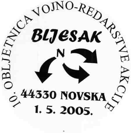 BLJESAK I OLUJA - 10.OBLJETNICA VOJNOREDARSTVENIH AKCIJA