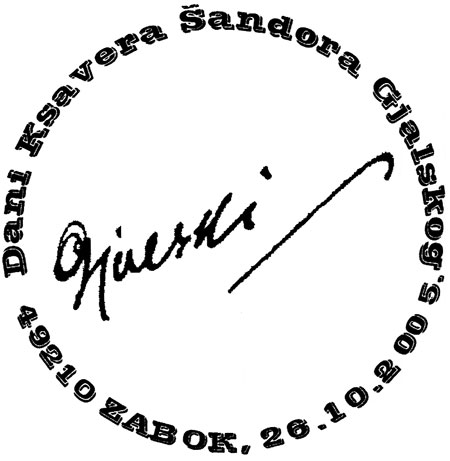 DANI KSAVERA ŠANDORA GJALSKOG