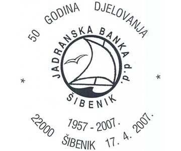 JADRANSKA BANKA D.D. ŠIBENIK - 50 GODINA DJELOVANJA