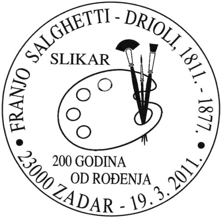 FRANJO SALGHETTI - DRIOLI, 1811. - 1877.<BR>200 GODINA OD ROĐENJA