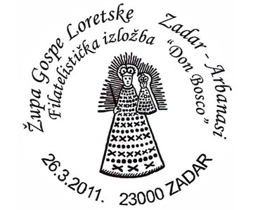 ŽUPA GOSPE LURDSKE ZADAR - ARBANASI<BR> FILATELISTIČKA IZLOŽBA ’DON BOSCO’