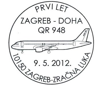 PRVI LET ZAGREB - DOHA QR 948