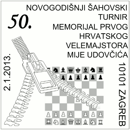 50. NOVOGODIŠNJI ŠAHOVSKI TURNIR MEMORIJAL PRVOG HRVATSKOG VELEMAJSTORA MIJE UDOVČIĆA