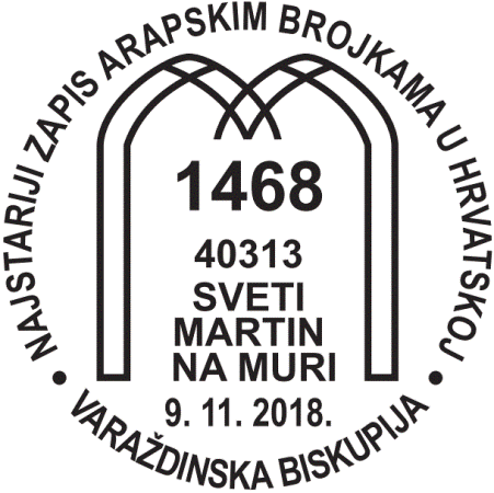 NAJSTARIJI ZAPIS ARAPSKIM BROJKAMA U HRVATSKOJ
